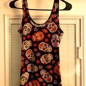 Sugar skull beautiful tank